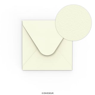 Ivory Envelope Hammered Texture 110x110 mm