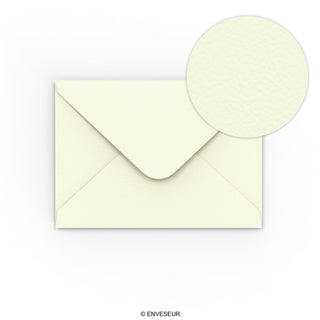 Ivory Envelope Hammered Texture 125x175 mm