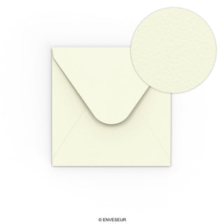 Ivory Envelope Hammered Texture 130x130 mm
