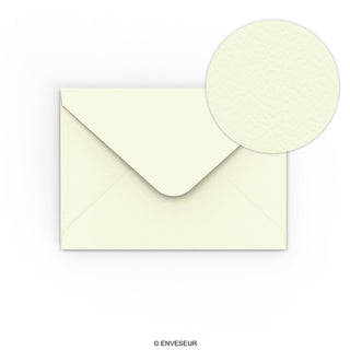 Ivory Envelope Hammered Texture 133x184 mm