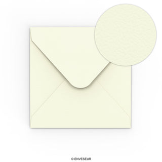 Ivory Envelope Hammered Texture 155x155 mm