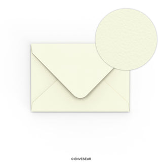 Ivory Envelope Hammered Texture 65x94 mm