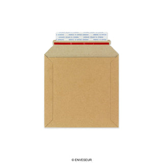 Manila Brown Peel & Seal Rigid Board Mailers Envelope (150 x 150mm)