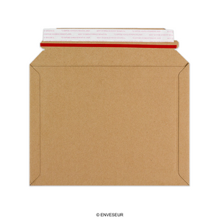 Manila Brown Peel & Seal Rigid Board Mailers Envelope (180 x 235mm)