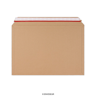Manila Brown Peel & Seal Rigid Board Mailers Envelope (321 x 467mm)