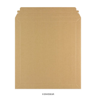 Manila Brown Peel & Seal Rigid Board Mailers Envelope (370 x 340mm)