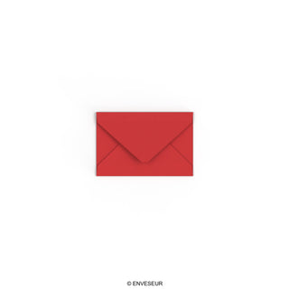Cherry Red British Made Gummed Envelope (62 x 94mm)