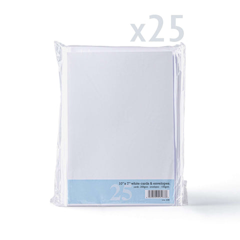 White Smooth Cards & Envelopes Pack White 133x184 mm + 125x175 mm