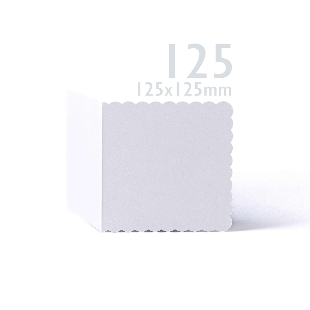 White Scalloped Cards & Envelopes Pack