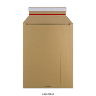 Manila Brown Peel & Seal Rigid Board Mailers Envelope (345 x 260mm)