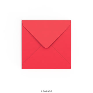 Bright Red Gummed V-Flap Envelope (130 x 130mm)