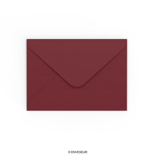 Burgundy Gummed V-Flap Envelope (130 x 130mm)