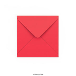 Bright Red Gummed V-Flap Envelope (140 x 140mm)