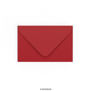 Dark Red Gummed V-Flap Envelope (65 x 94mm)