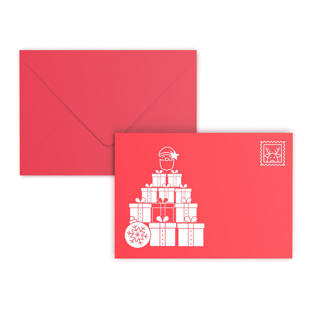 Christmas Envelopes Santa Clause Dark Red 162 x 229 mm (C5)
