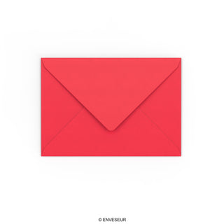 C6 Bright Red Gummed V-Flap Envelope (114 x 162mm)
