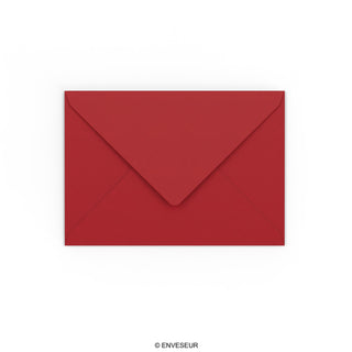 C6 Dark Red Gummed V-Flap Envelope (114 x 162mm)