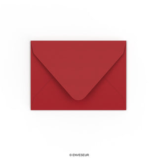C7 Dark Red Gummed V-Flap Envelope (82 x 113mm)