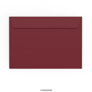 Burgundy Gummed V-Flap Envelope (130 x 130mm)