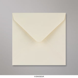 Ivory Wove Gummed V-Flap Greeting Card Envelope (130 x 130mm)