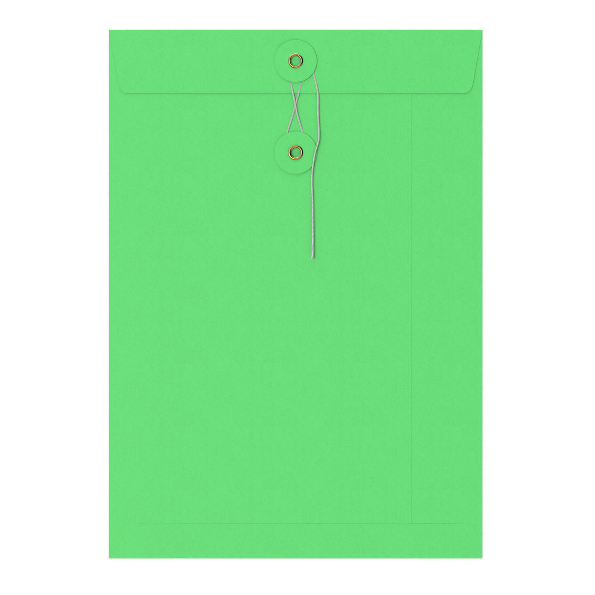 Coloured envelopes with string and washer closure