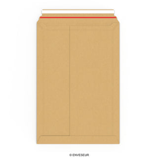 Manila Brown Peel & Seal Rigid Board Mailers Envelope (510 x 350mm)