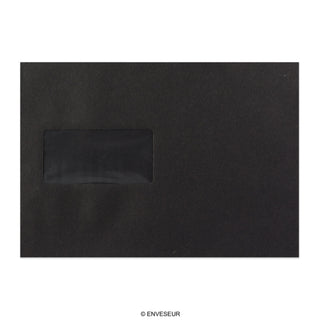 162x229 mm Black Envelope