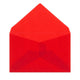 Translucent Envelopes Red 62 x 98 mm