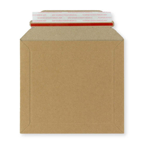 Manila Brown Peel & Seal Rigid Board Mailers Envelope (164 x 180mm)