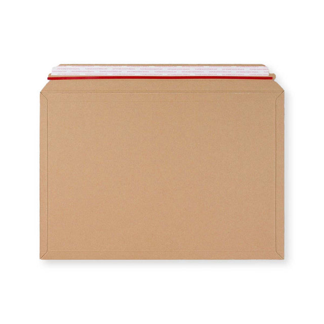 Manila Brown Peel & Seal Rigid Board Mailers Envelope (321 x 467mm)