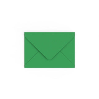 C6 Kelly Green British Made Gummed V-Flap Envelope (114 x 162mm)