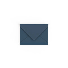 C7 Navy Blue British Made Gummed V-Flap Envelope (82 x 113mm)