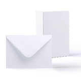 White Scalloped Cards & Envelopes Pack