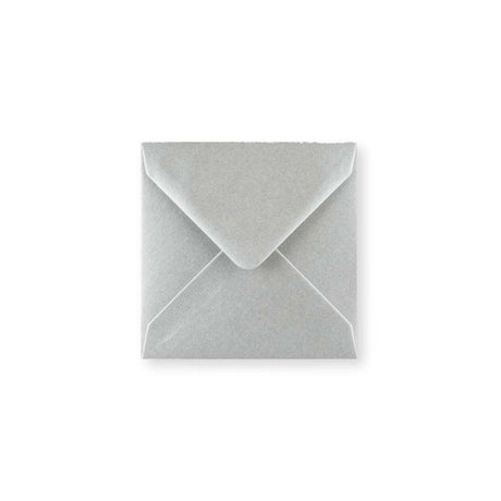 Metallic Silver Gummed V-Flap Greeting Card Envelope (116 x 116mm)
