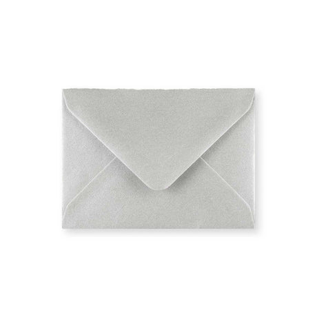 C7 Metallic Silver Gummed V-Flap Greetings Envelope (82 x 113mm)