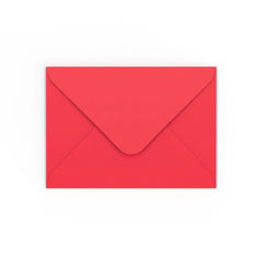 Bright Red Gummed V-Flap Envelope (125 x 175mm)
