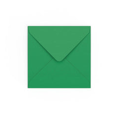 Dark Green Gummed V-Flap Envelope (130 x 130mm)
