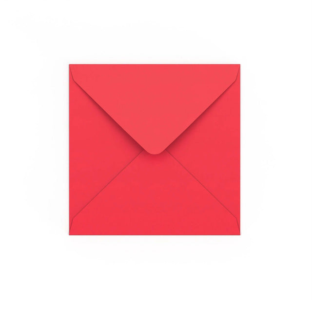 Bright Red Gummed V-Flap Envelope (140 x 140mm)