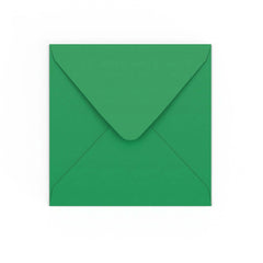 Dark Green Gummed V-Flap Envelope (155 x 155mm)