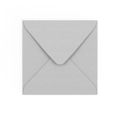 Pale Grey Gummed V-Flap Envelope (155 x 155mm)