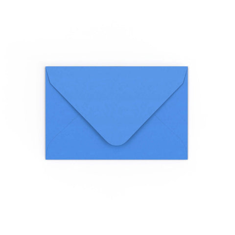 Bright Blue Gummed V-Flap Envelope (65 x 94mm)