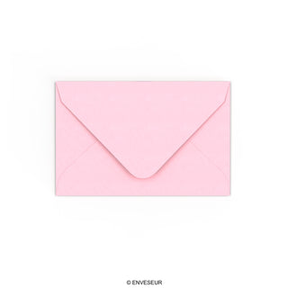 Pale Pink Gummed V-Flap Envelope (65 x 94mm)