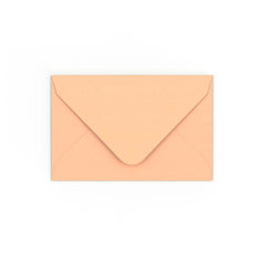 Salmon Pink Gummed V-Flap Envelope (65 x 94mm)