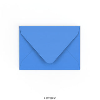 C7 Bright Blue Gummed V-Flap Envelope (82 x 113mm)