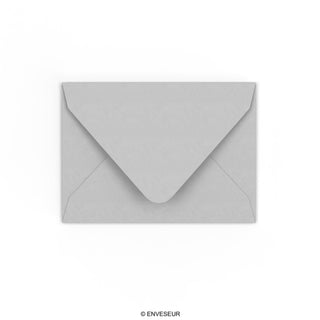 Pastelově šedá obálka 82x113 mm (C7)