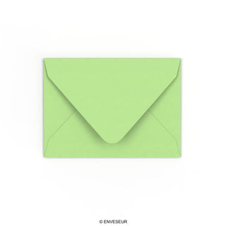 C7 Pale Green Gummed V-Flap Envelope (82 x 113mm)