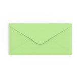 DL Pale Green Gummed V-Flap Envelope (110 x 220mm)