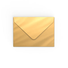 Mirror Finish Envelopes Gold 82 x 113 mm (C7)