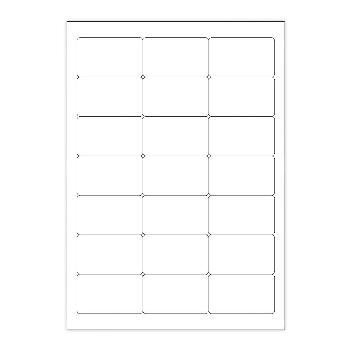 White Adhesive Labels