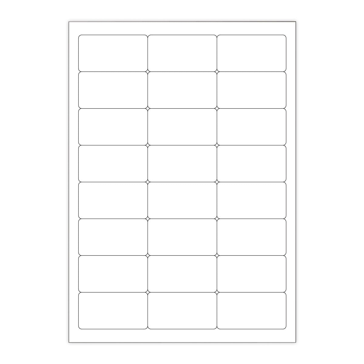 White Adhesive Labels